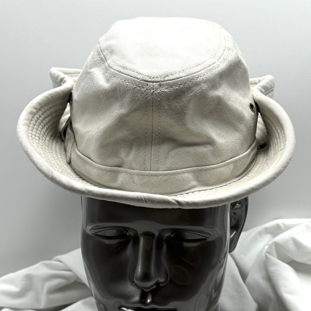 Duluth Trading Co. Men's Woman's Safari Bucket Hat Khaki Size Large Sun Hat Snap - Picture 3 of 13